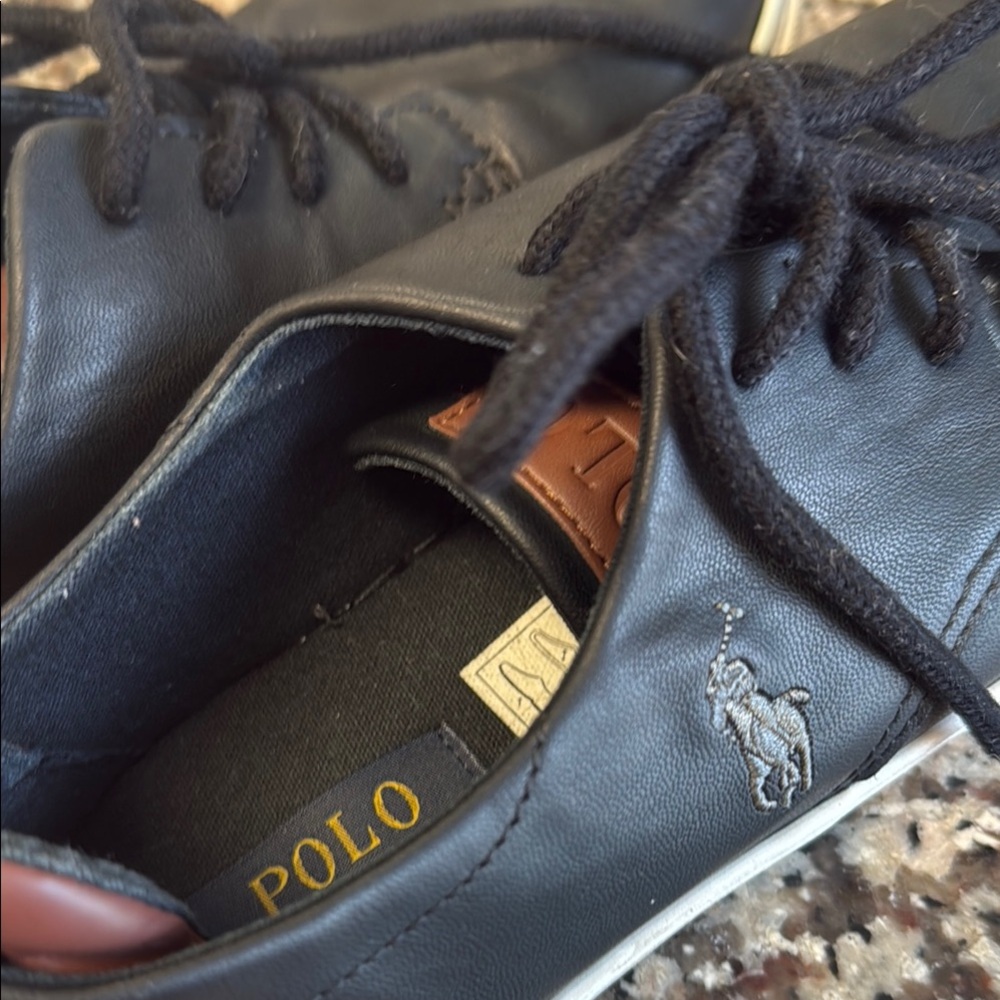 Kids Polo by Ralph Lauren Black Sneakers - Picture 7 of 7